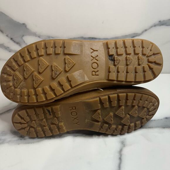 Roxy | Women's Brown Suede Fleece Lined Red Blanket Plaid Aster Boots Sz 7 - Picture 7 of 7